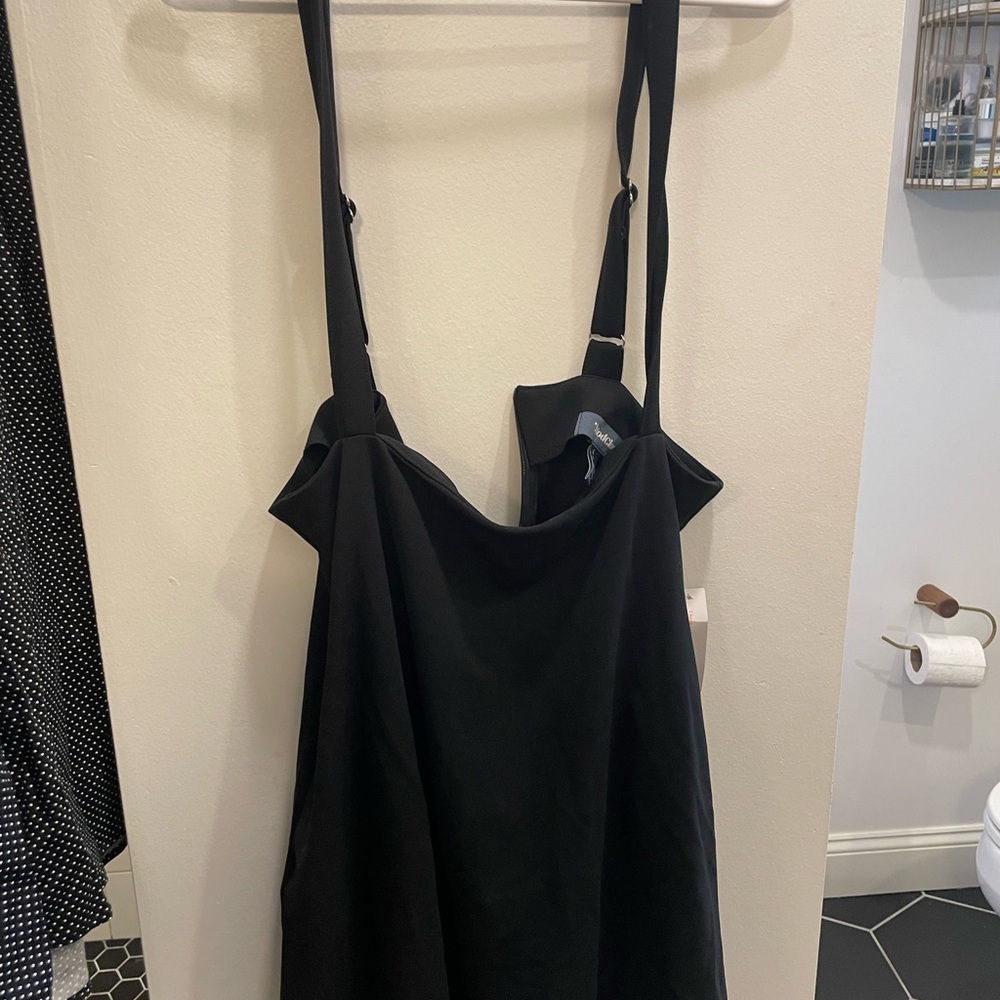 Modcloth Black Suspender Skirt
